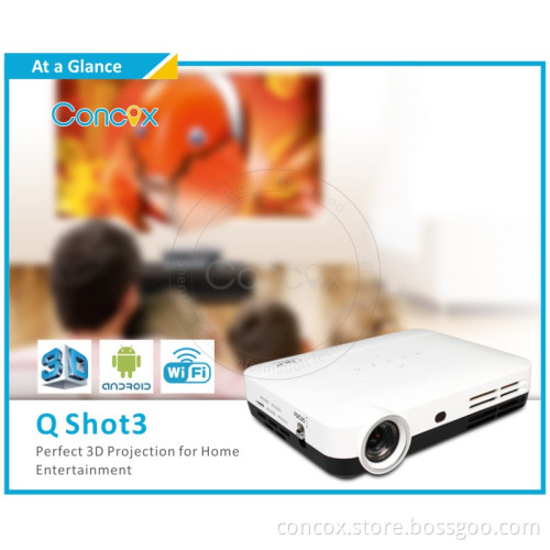 Mini Pocket Projector for PC Qshot3